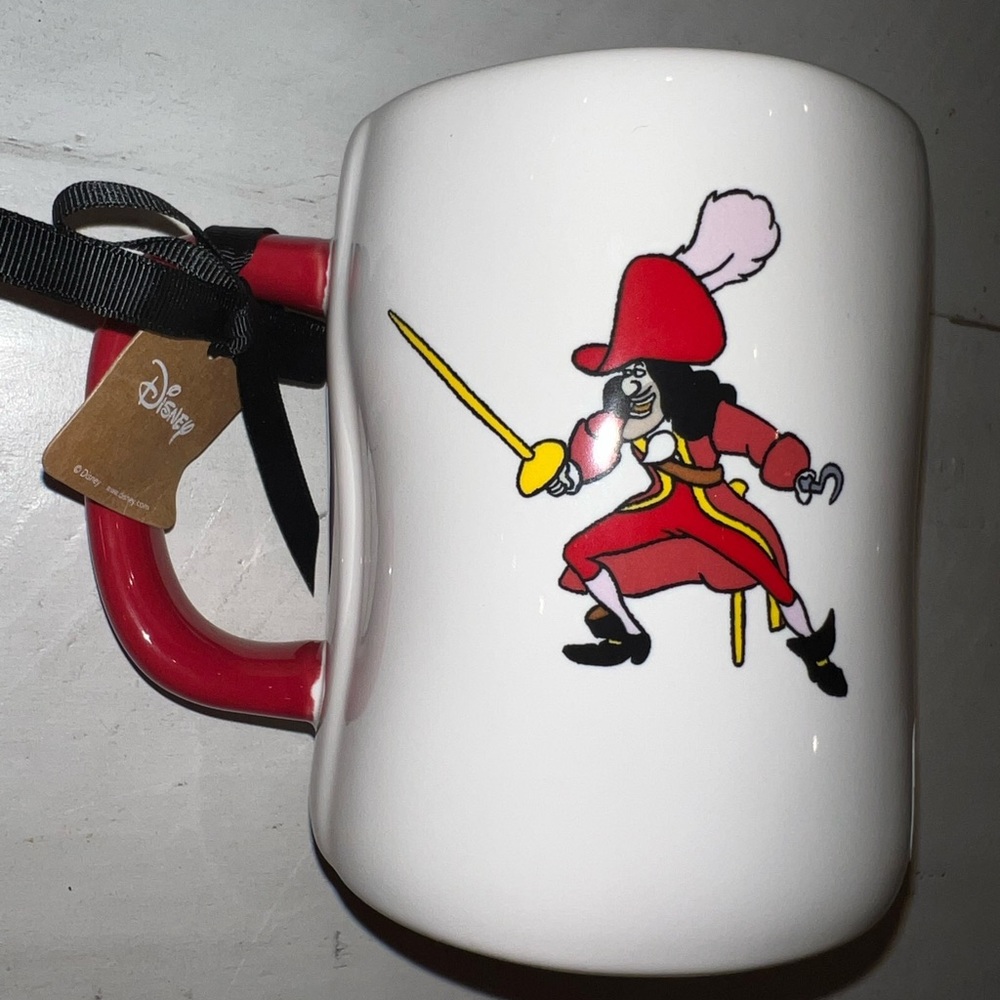 Disney Rae Dunn Peter Pan Captain Hook Coffee Mug Cup